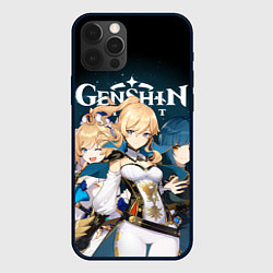 Чехол для iPhone 12 Pro Max GENSHIN IMPACT, цвет: 3D-черный