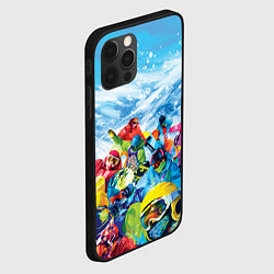 Чехол для iPhone 12 Pro Max Палитра сноуборд, цвет: 3D-черный — фото 2