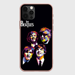 Чехол для iPhone 12 Pro Max The Beatles, цвет: 3D-светло-розовый