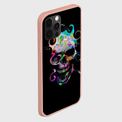 Чехол для iPhone 12 Pro Max ЧЕРЕП, цвет: 3D-светло-розовый — фото 2