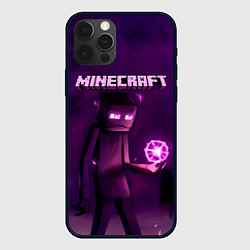 Чехол для iPhone 12 Pro Max Minecraft Слендермен, цвет: 3D-черный