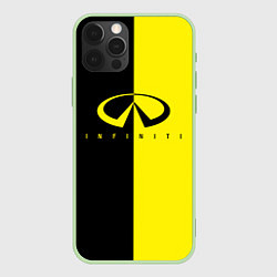 Чехол для iPhone 12 Pro Max INFINITI logo, цвет: 3D-салатовый