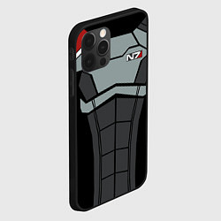 Чехол для iPhone 12 Pro Max КОСТЮМ N7 MASS EFFECT N7 М, цвет: 3D-черный — фото 2