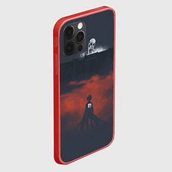 Чехол для iPhone 12 Pro Max Attack on titan Атака титан, цвет: 3D-красный — фото 2