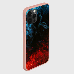 Чехол для iPhone 12 Pro Max Огонь И Вода, цвет: 3D-светло-розовый — фото 2
