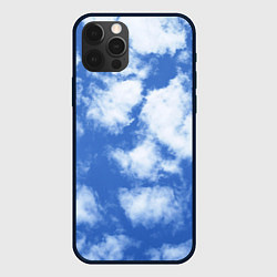 Чехол для iPhone 12 Pro Max ОБЛАКА, цвет: 3D-черный