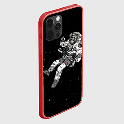 Чехол для iPhone 12 Pro Max Скелет Космонавт, цвет: 3D-красный — фото 2