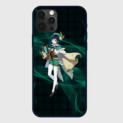 Чехол для iPhone 12 Pro Max Genshin Impact - Venti, цвет: 3D-черный