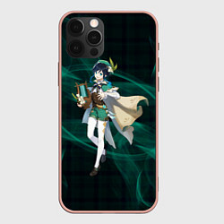 Чехол для iPhone 12 Pro Max Genshin Impact - Venti, цвет: 3D-светло-розовый