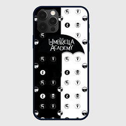 Чехол для iPhone 12 Pro Max Umbrella Academy, цвет: 3D-черный