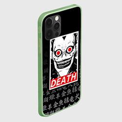 Чехол для iPhone 12 Pro Max DEATH NOTE ТЕТРАДЬ СМЕРТИ, цвет: 3D-салатовый — фото 2