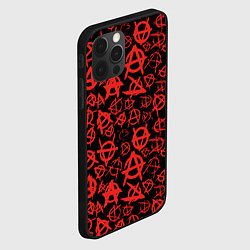 Чехол для iPhone 12 Pro Max Анархия, цвет: 3D-черный — фото 2