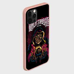 Чехол для iPhone 12 Pro Max BLACK SABBATH, цвет: 3D-светло-розовый — фото 2