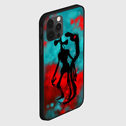 Чехол для iPhone 12 Pro Max Сиреноголовый и Лошадь монстры, цвет: 3D-черный — фото 2