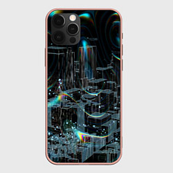 Чехол для iPhone 12 Pro Max Симуляция, цвет: 3D-светло-розовый