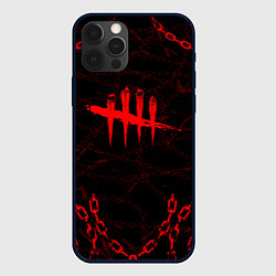 Чехол для iPhone 12 Pro Max DEAD BY DAYLIGHT ЦЕПИ, цвет: 3D-черный