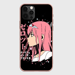 Чехол для iPhone 12 Pro Max Darling in the Franxx Zero Two, цвет: 3D-светло-розовый