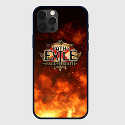 Чехол для iPhone 12 Pro Max Path of Exile Logo Путь изгнанника Лого Z, цвет: 3D-черный