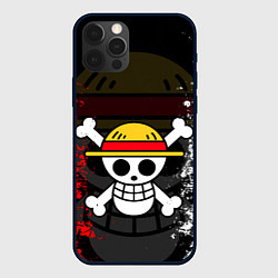 Чехол для iPhone 12 Pro Max ONE PIECE ВАН ПИС ЧЕРЕП, цвет: 3D-черный