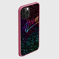 Чехол для iPhone 12 Pro Max AVICII АВТОГРАФ RAIBOW, цвет: 3D-малиновый — фото 2