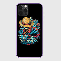Чехол для iPhone 12 Pro Max One Piece Retro Style, цвет: 3D-сиреневый