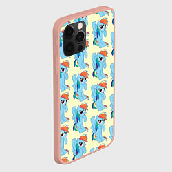 Чехол для iPhone 12 Pro Max Rainbow Dash, цвет: 3D-светло-розовый — фото 2