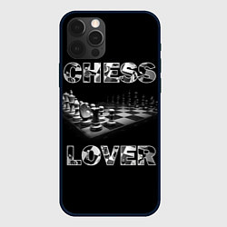 Чехол для iPhone 12 Pro Max Chess Lover Любитель шахмат, цвет: 3D-черный
