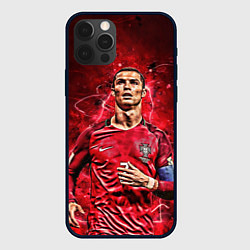 Чехол для iPhone 12 Pro Max Cristiano Ronaldo Portugal, цвет: 3D-черный