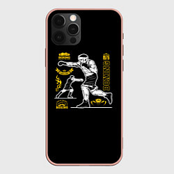 Чехол для iPhone 12 Pro Max BOXING, цвет: 3D-светло-розовый