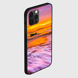 Чехол для iPhone 12 Pro Max Закат на пляже, цвет: 3D-черный — фото 2