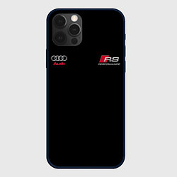 Чехол для iPhone 12 Pro Max AUDI АУДИ QUATTRO с Z, цвет: 3D-черный