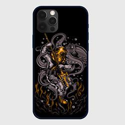 Чехол для iPhone 12 Pro Max ПОДВОДНАЯ БИТВА, цвет: 3D-черный