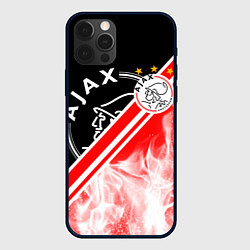 Чехол для iPhone 12 Pro Max FC AJAX AMSTERDAM ФК АЯКС, цвет: 3D-черный