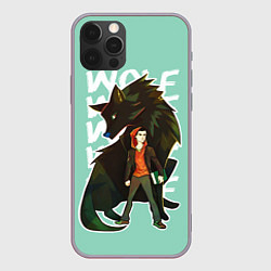 Чехол для iPhone 12 Pro Max Wolf, цвет: 3D-серый