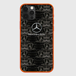 Чехол для iPhone 12 Pro Max Mercedes-Benz, цвет: 3D-красный
