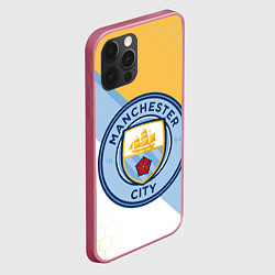 Чехол для iPhone 12 Pro Max MANCHESTER CITY МАНЧЕСТЕР, цвет: 3D-малиновый — фото 2