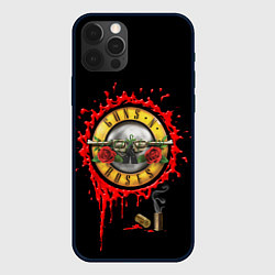 Чехол для iPhone 12 Pro Max GUNS N ROSES, цвет: 3D-черный