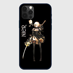 Чехол для iPhone 12 Pro Max Nier Automata 2B, цвет: 3D-черный