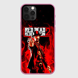 Чехол для iPhone 12 Pro Max RDR John Marston, цвет: 3D-малиновый