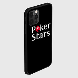Чехол для iPhone 12 Pro Max Poker Stars, цвет: 3D-черный — фото 2