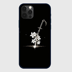 Чехол для iPhone 12 Pro Max Nier - Sword and Flowers, цвет: 3D-черный