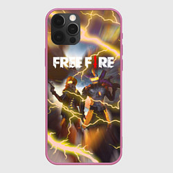 Чехол для iPhone 12 Pro Max FREEFIRE ФРИФАЕР Z, цвет: 3D-малиновый