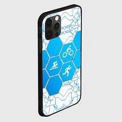 Чехол для iPhone 12 Pro Max Плыви, Крути, Беги, цвет: 3D-черный — фото 2