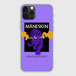 Чехол для iPhone 12 Pro Max Maneskin, цвет: 3D-салатовый