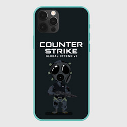 Чехол для iPhone 12 Pro Max CS GO COUNTER TERRORIS Z, цвет: 3D-мятный