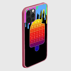 Чехол для iPhone 12 Pro Max ICE CREAM POP-IT, цвет: 3D-малиновый — фото 2