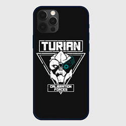 Чехол для iPhone 12 Pro Max Турианец, цвет: 3D-черный