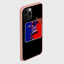 Чехол для iPhone 12 Pro Max Logo LB, цвет: 3D-светло-розовый — фото 2