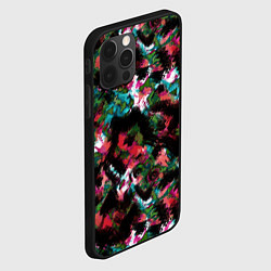 Чехол для iPhone 12 Pro Max Гранжевый абстрактный узор, цвет: 3D-черный — фото 2