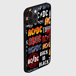 Чехол для iPhone 12 Pro Max AC DC LOGOBOMBING, цвет: 3D-черный — фото 2